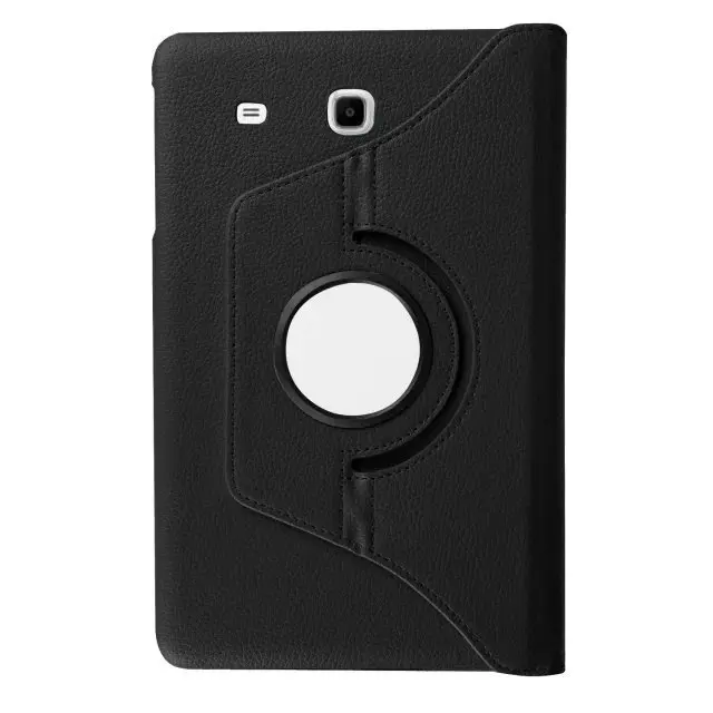 Black Для Galaxy Tab E SM-T560 SM-T561 360 Вращающийся Кожаный чехол-подставка чехол для планшета для samsung Galaxy Tab E 9,6 T560 T561 - Цвет: Black