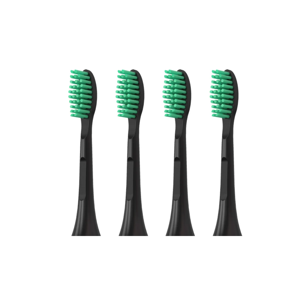 4 replacement heads Модернизированная 3 режима звуковая электрическая зубная щетка для взрослых интеллектуальная ЖК-зубная щетка зарядка через usb отбеливание зубов с 4 головкой щетки Горячая - Цвет: 4 replacement heads