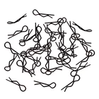 50 шт. 110 112 116 ракушка кузова радиоуправляемого автомобиля R зажимы кузова булавка подходит для HSP HPI Redcat Traxxas trx4 ракушка кузова Багги Truggy