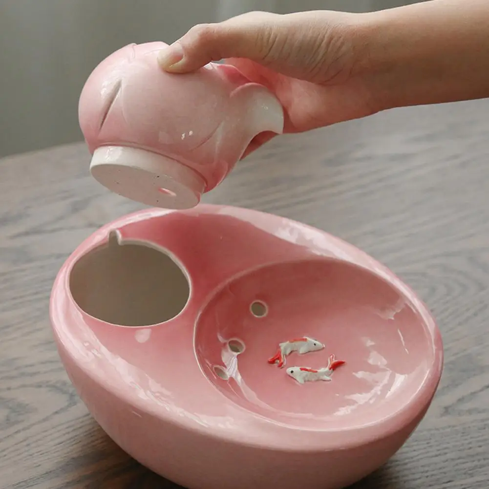 Умный автоматический фарфоровый питательный фонтан для домашних животных