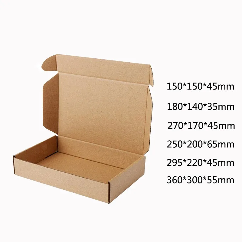 10 шт./лот крафт бокс из коричневой бумаги упаковка для поделок коробки хранения
