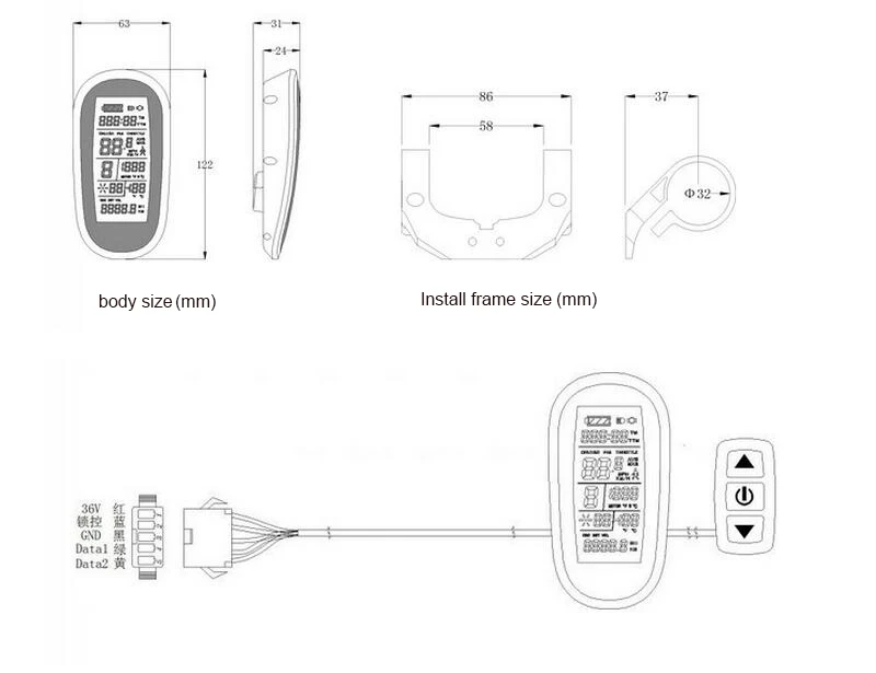 Велосипед аксессуары mountain Велосипеды велосипед ЖК-дисплей круиз-контроль USB 6