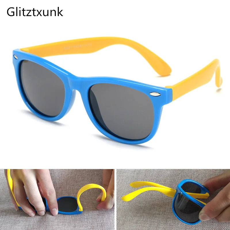 Солнцезащитные очки Glitztxunk поляризационные UV400 для мальчиков и девочек