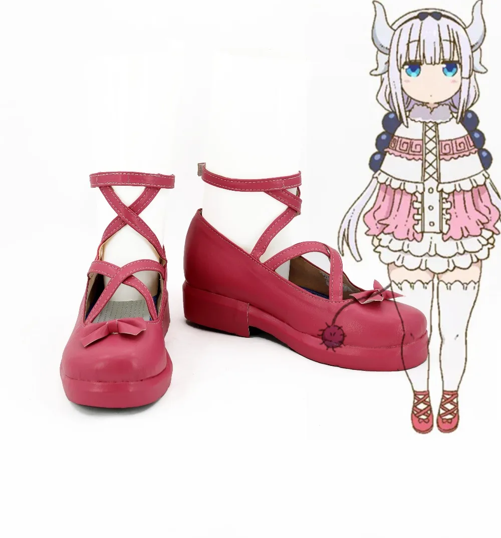 Туфли для косплея Miss Kobayashi san Dragon Maid Kanna Kamui оригинальные сапоги на заказ обувь