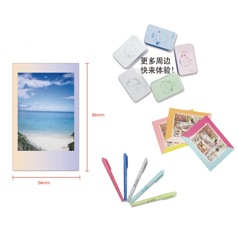 10 шт. Fujifilm Instax Mini Фильм макарун для мини 8 7s 7 50s 50i 90 25 dw поделиться SP-1 Polaroid мгновенная фотокамера