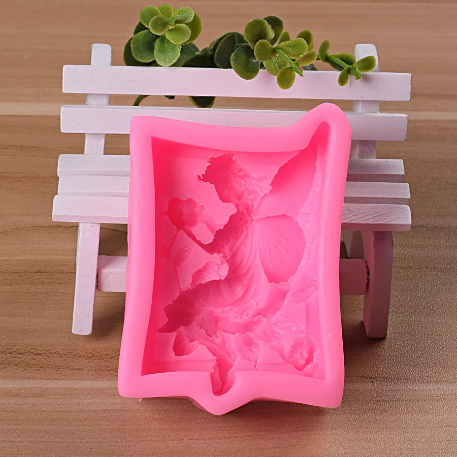3D смотрящиеся ангелы цветов сделай сам помадка выпечка приготовление пирожных