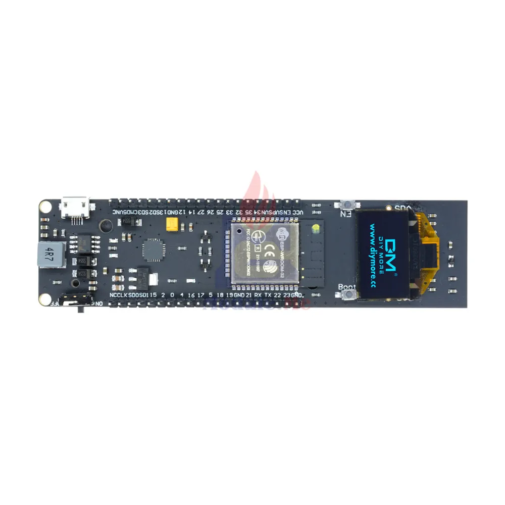 Синий ESP-32 ESP32 ESP8266 0,96 дюймов OLED Дисплей 18650 Литий Батарея Беспроводной Wi-Fi и bluetooth-адаптер щит макетная плата CP2102 модуль - Цвет: Синий