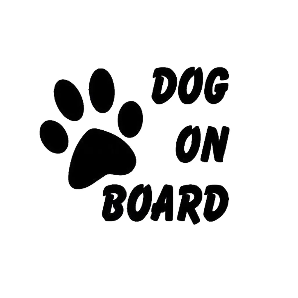 Baby Dog Footprint Car tail Warning Sticker Rules Decal slammed car | Автомобили и мотоциклы