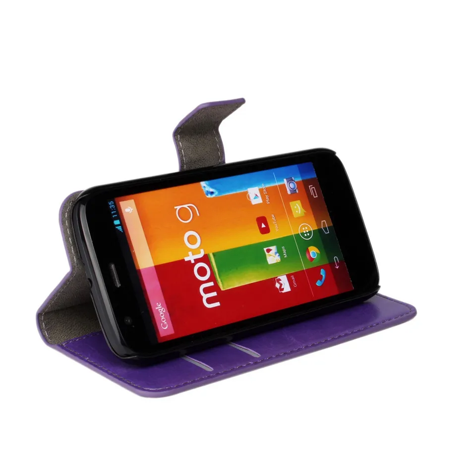 Роскошный чехол из искусственной кожи с защелкой для Motorola Moto G XT1028 xt1032 подставка