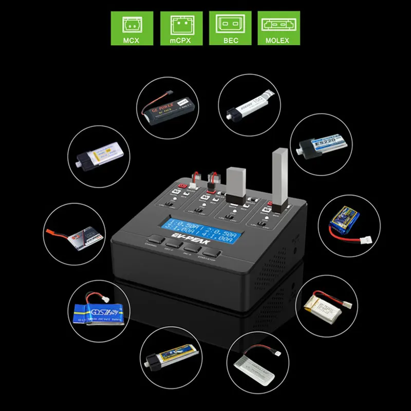 EV PEAK E6 1S Lipo LiHV зарядное устройство баланса батареи для syma JJRC вертолет батарея мини