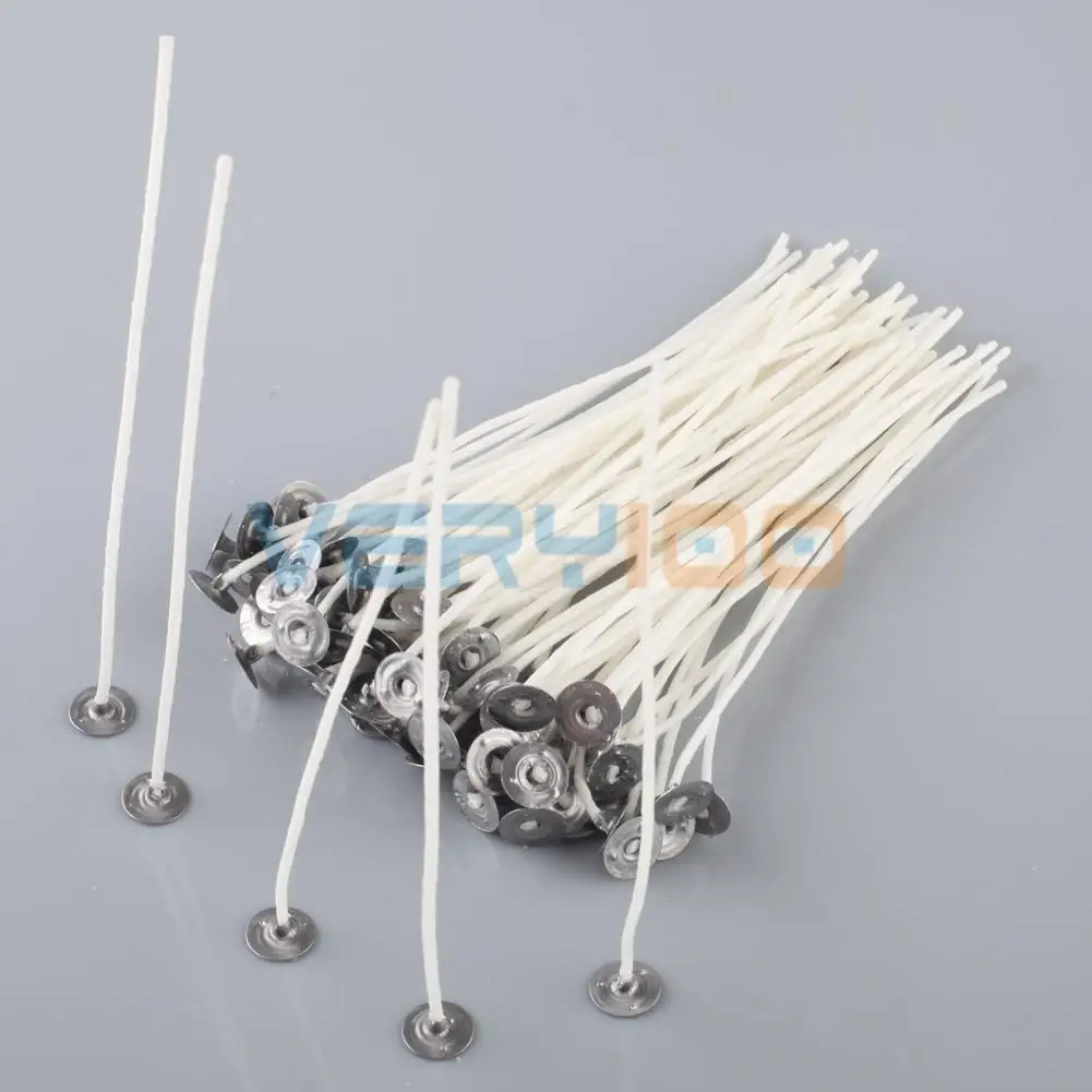 Новинка 100x6/8 дюймов фитили Candel с хлопковым сердечником предварительно Вощеные