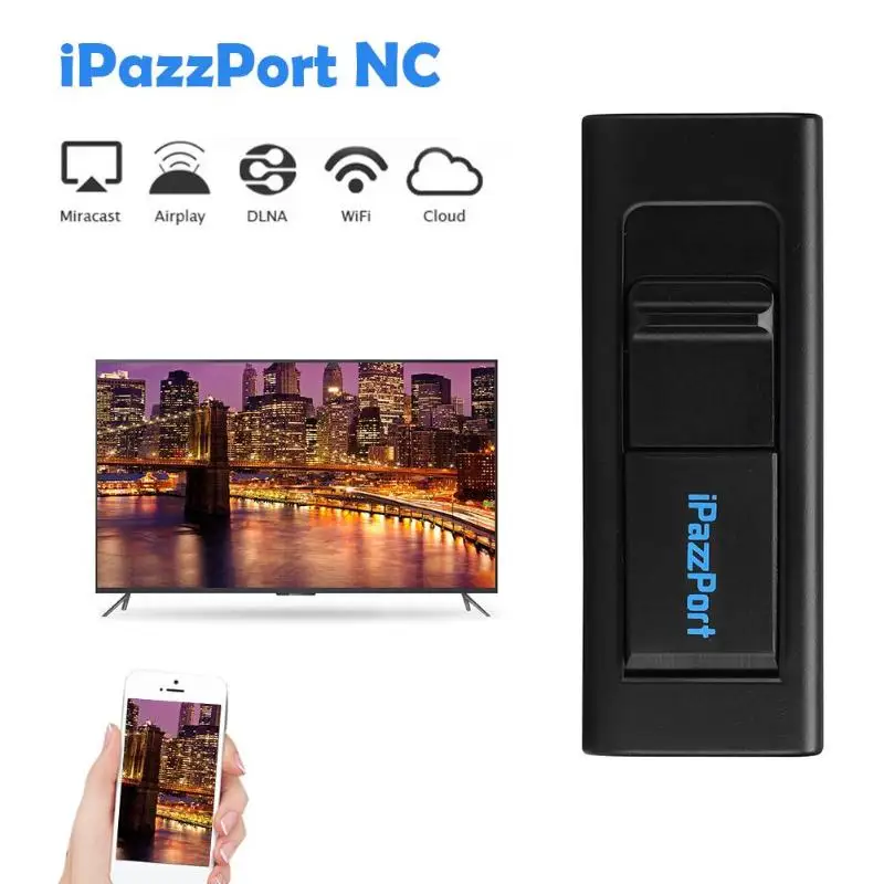 IPazzPort NC 16F 1 0G RAM 2 Гб ROM Android5.1 WiFi беспроводной дисплей ключ 1080P видео приемник DLNA Airplay