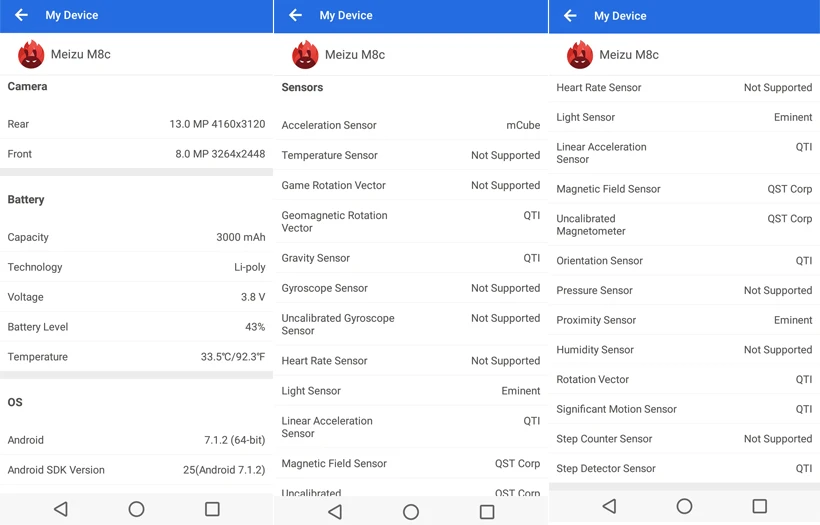 Meizu M8C, M8 C, 2 ГБ, 16 Гб ПЗУ, глобальная версия, M810H, смартфон, четыре ядра, 5,45 дюймов, 18:9, полный экран, камера МП