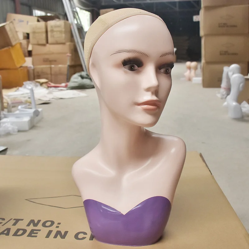 Top quality Women's Mannequin Head Hat Display Wig training head model femal | - Фото №1