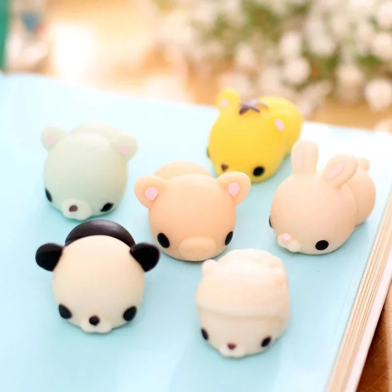 Мини Мультяшные Животные Мягкий пресс Mochi сжимаемая эластичная мягкая панда