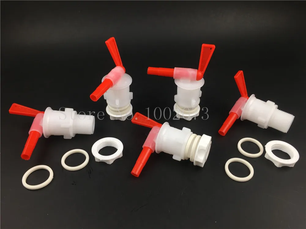 

Homebrew Beer Bottling Bucket Plastic Spigot,Tap Replacement Beer Brewing Bucket Plastic Spigot, 5pcs/lot