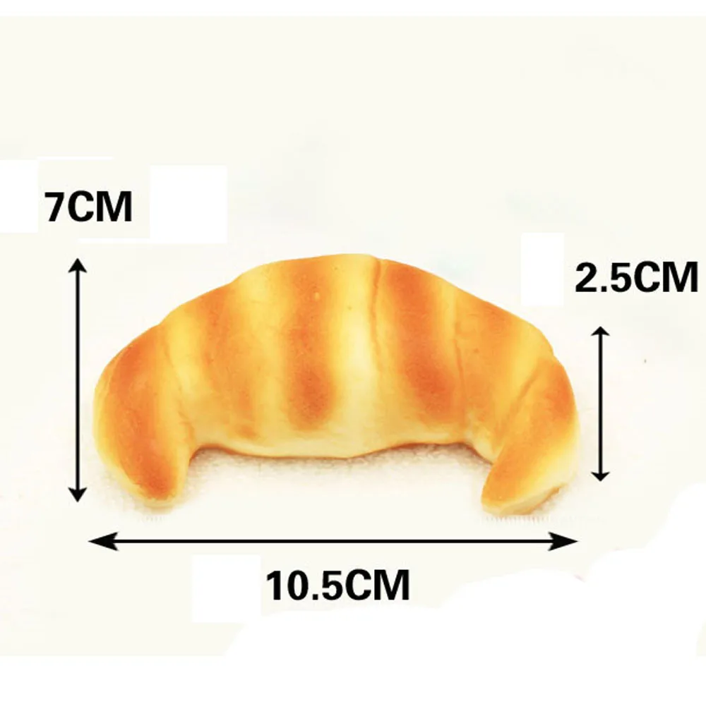 

Simulation Squeeze Elasticity Squishy Slow Rising Cream Scented Croissant Decompression Toy kids child kawaii stationery toys A1