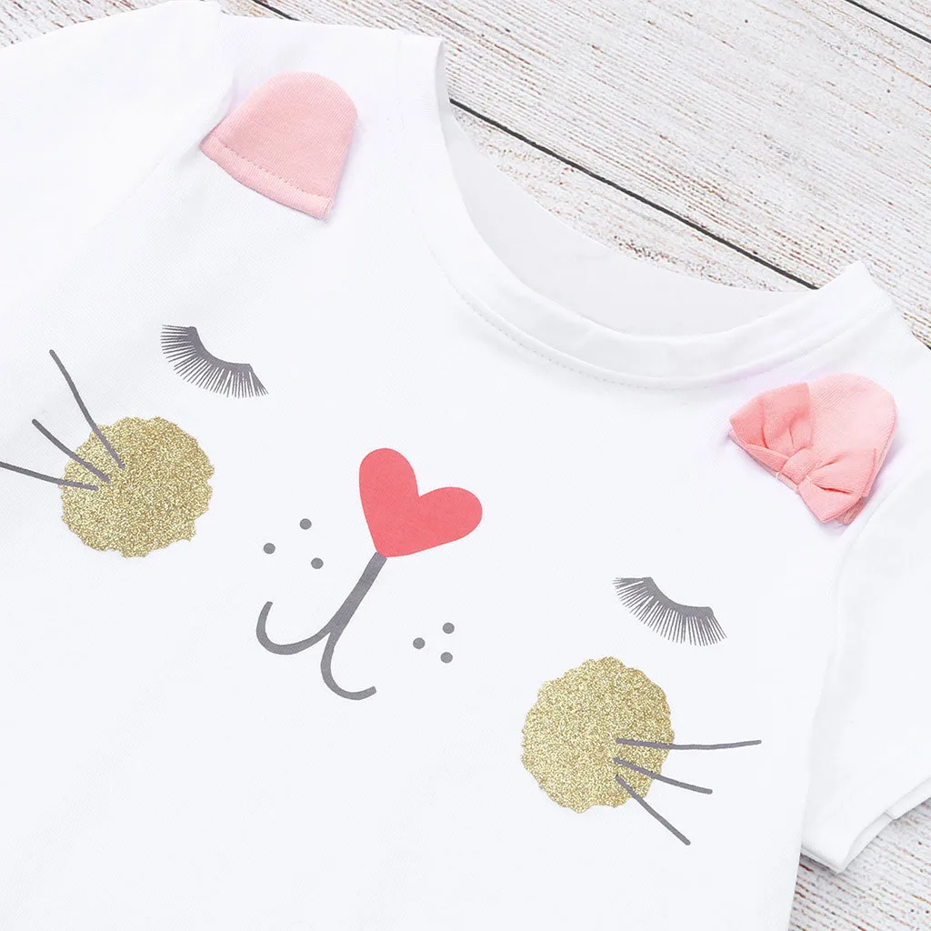 Детские комплекты одежды для девочек летние В милом новом стиле детские