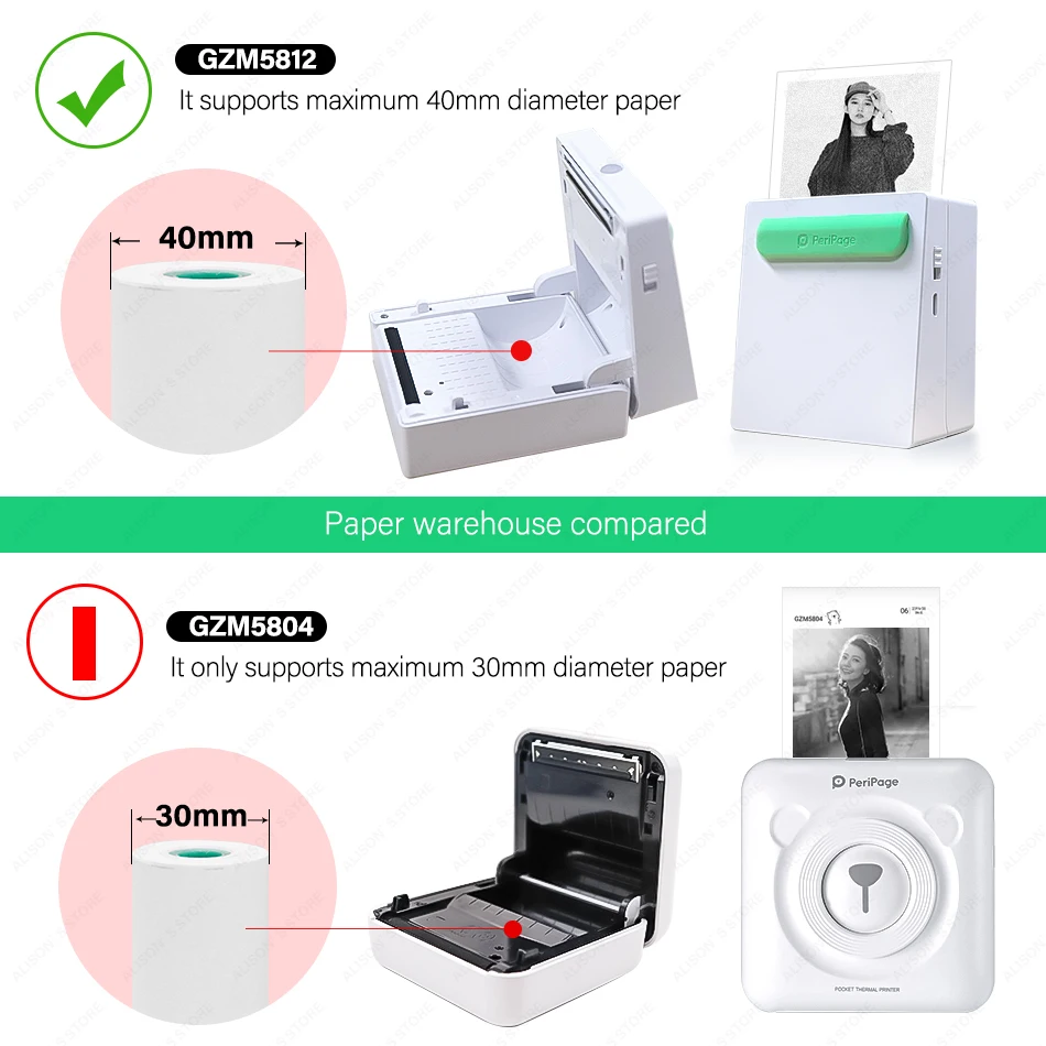 PeriPage Портативный Термальность Bluetooth принтер мини фото для мобильных устройств