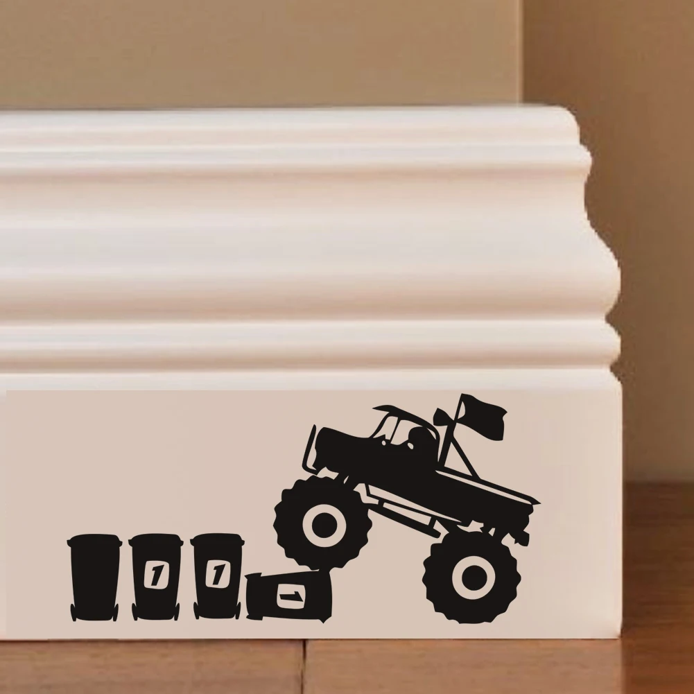 Мышь вождение автомобиля 3d мышь отверстие настенные наклейки для детской