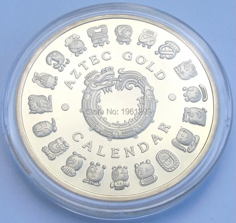 Памятные монеты и мятные ацтекские бояньского пророчества 2012 24-каратное золото