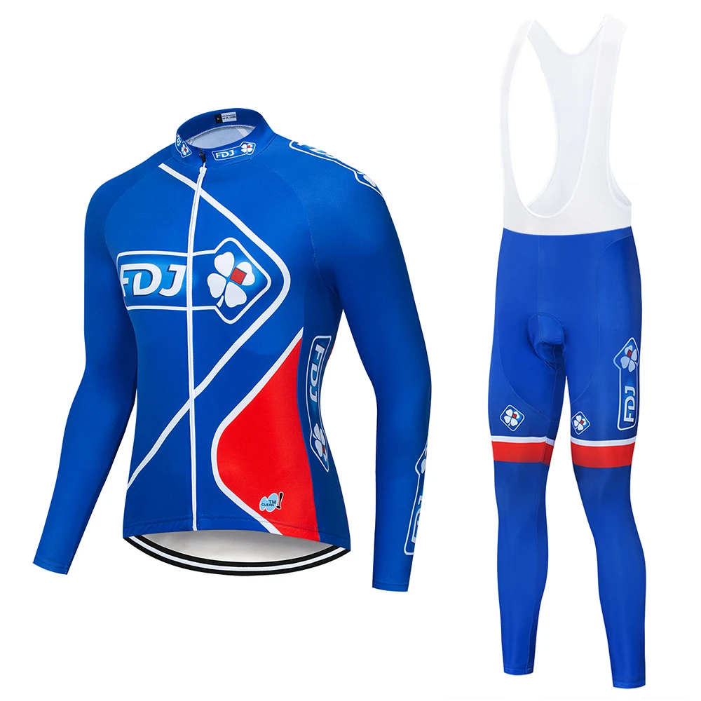 Pro Team FDJ с длинным рукавом Велоспорт Джерси 2019 женская одежда демисезонный Mountan