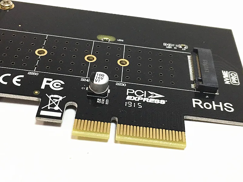 New M2.PCIe SSD adapter M.2 NVME PCIe to M2 PCI e converter NVME/M2 M Key express x4 x8 x16 Card | Компьютеры и офис