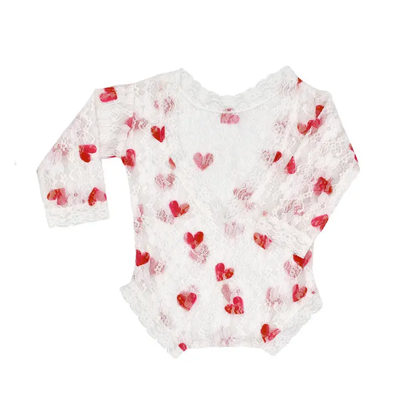 Pudcoco высокое качество сердце любовь Новорожденный ребенок стрейч кружева Опора
