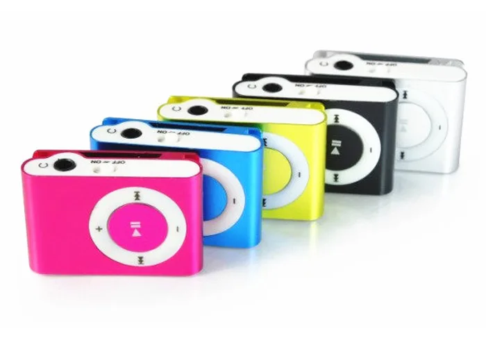 Новый большой продвижение зеркало Портативный MP3 player мини клип плеер Спорт Mp3