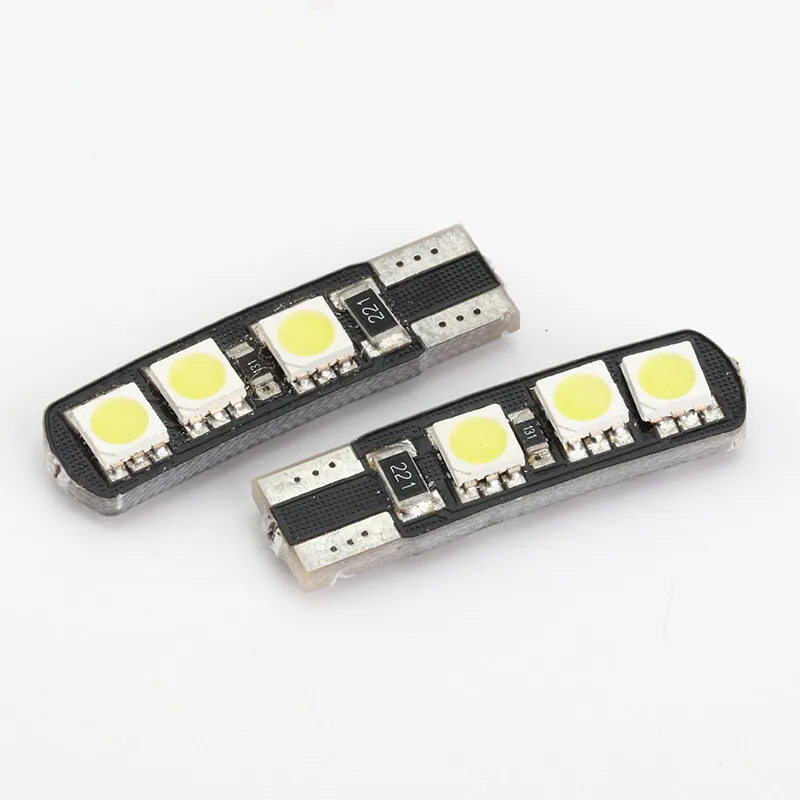 1 шт T10 6SMD 5050 CANBUS W5W 6 светодиодный DC12V без ошибка предупреждения Бесплатная Smd