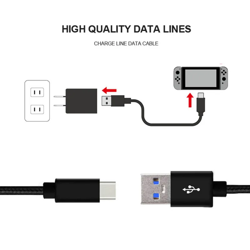 Кабель для передачи данных с разъемами Type-C USB кабель быстрой зарядки |