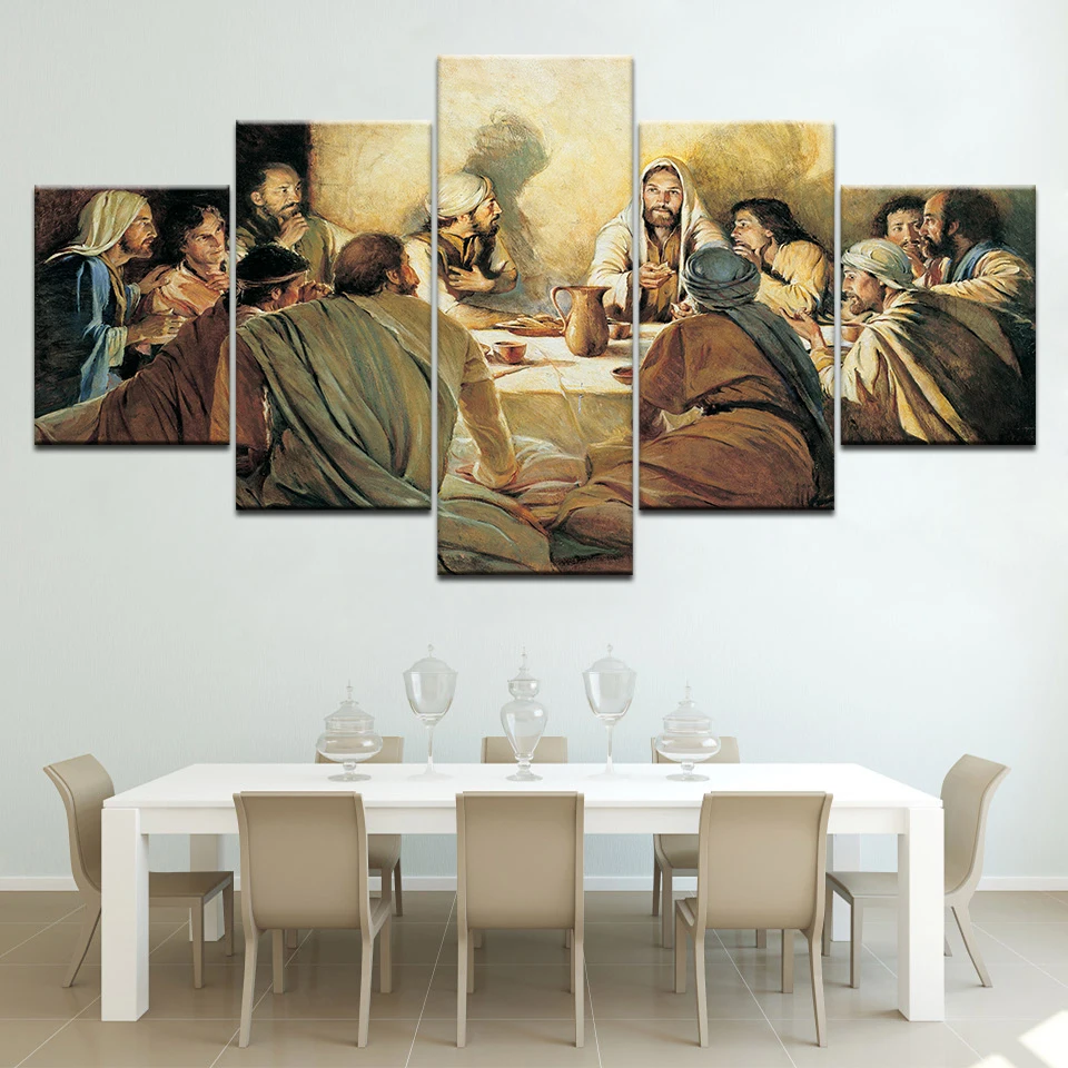 Современные абстрактные украшения дома печатные картины холст 5 Панель