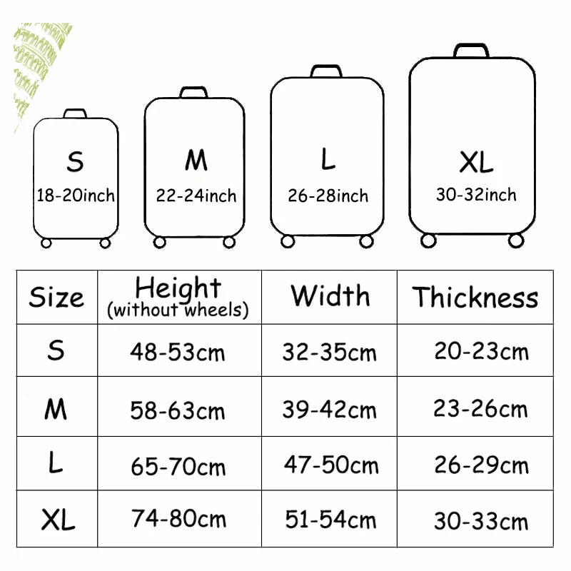 Travel Luggage Cover Thicken Elastic Suitcase protective sleeve for 18-32 inch Trolley Cover Bag accessories Baggage Dust Cover