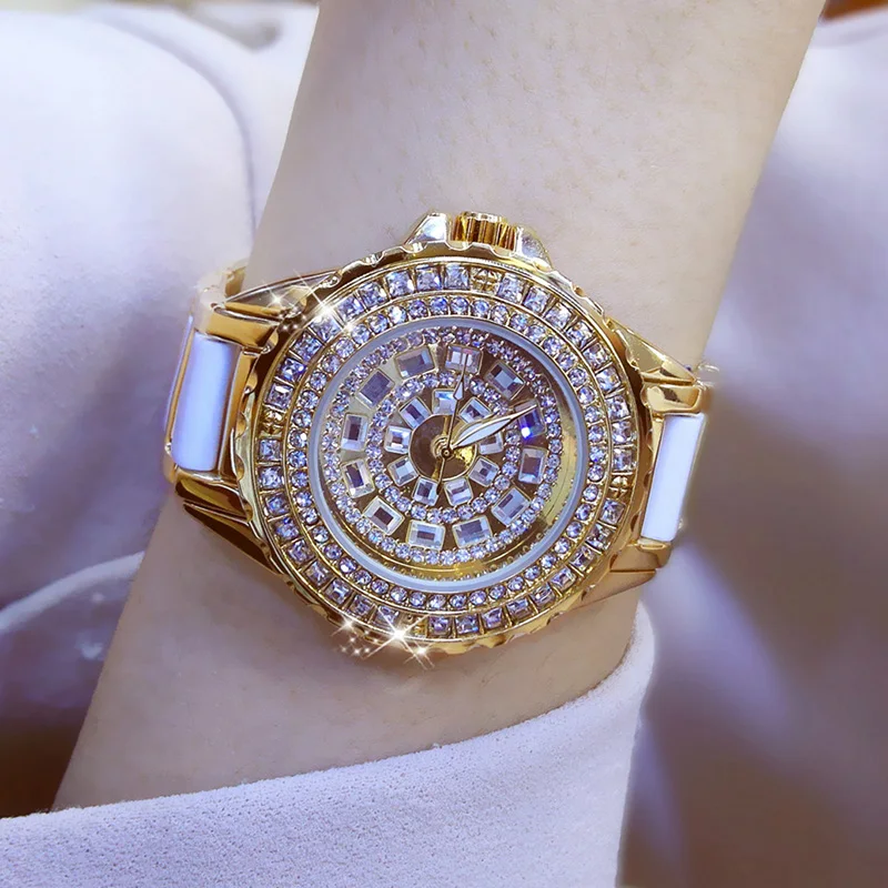 Женские часы класса люкс 2017 элегантные известного бренда Diamond под платье женские