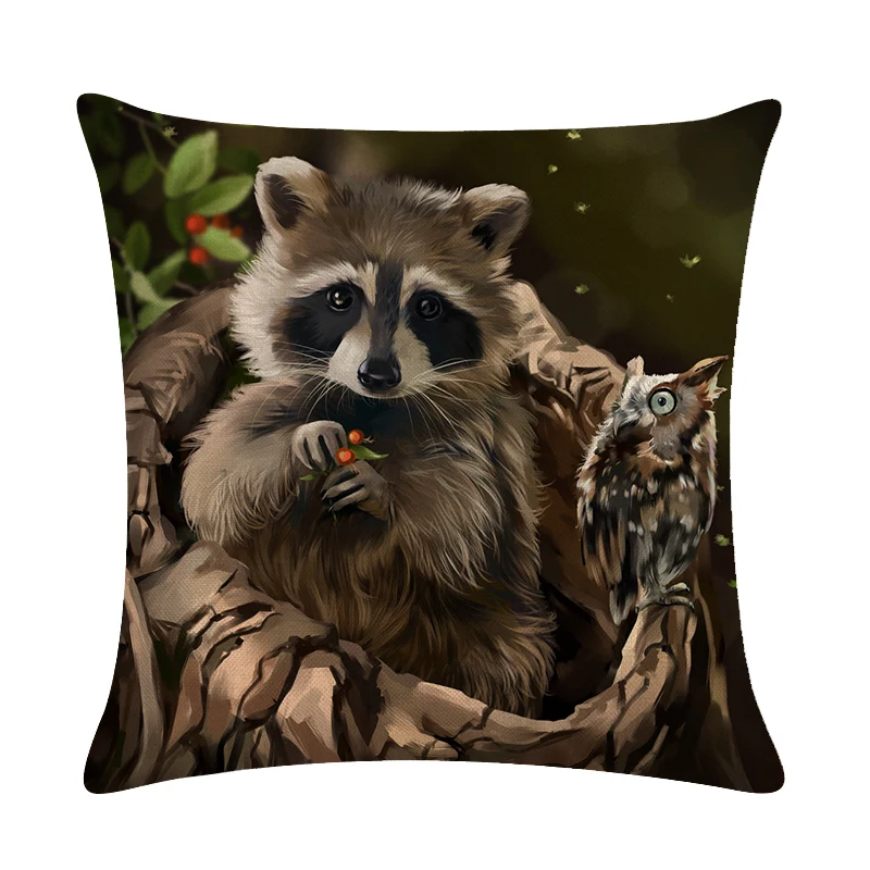 Рождественская картина маслом стиль Домашние животные собака кошка хлопок