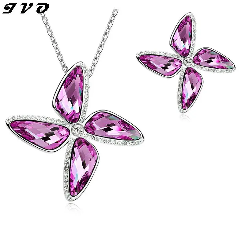 2016 Best продавец комплект ювелирных изделий розовое золото плиты австрийский