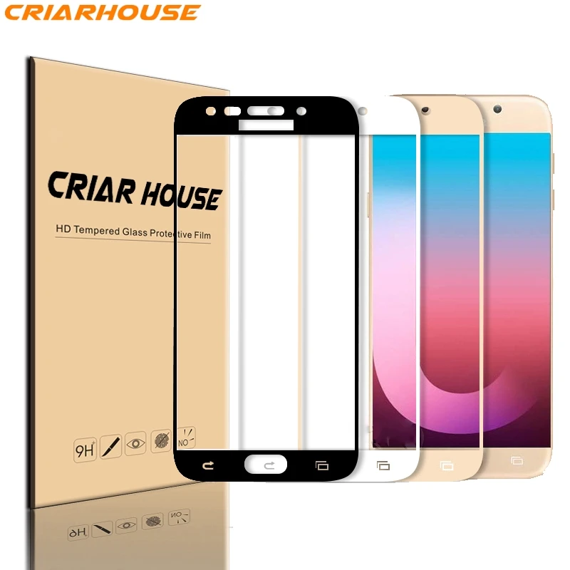 screen protectives for Samsung Galaxy A8 A3 A5 2016 2017 J5 Prime / J7 Prime S6 S7 J3 J5 J7 2017 film Full Cover Tempered Glass