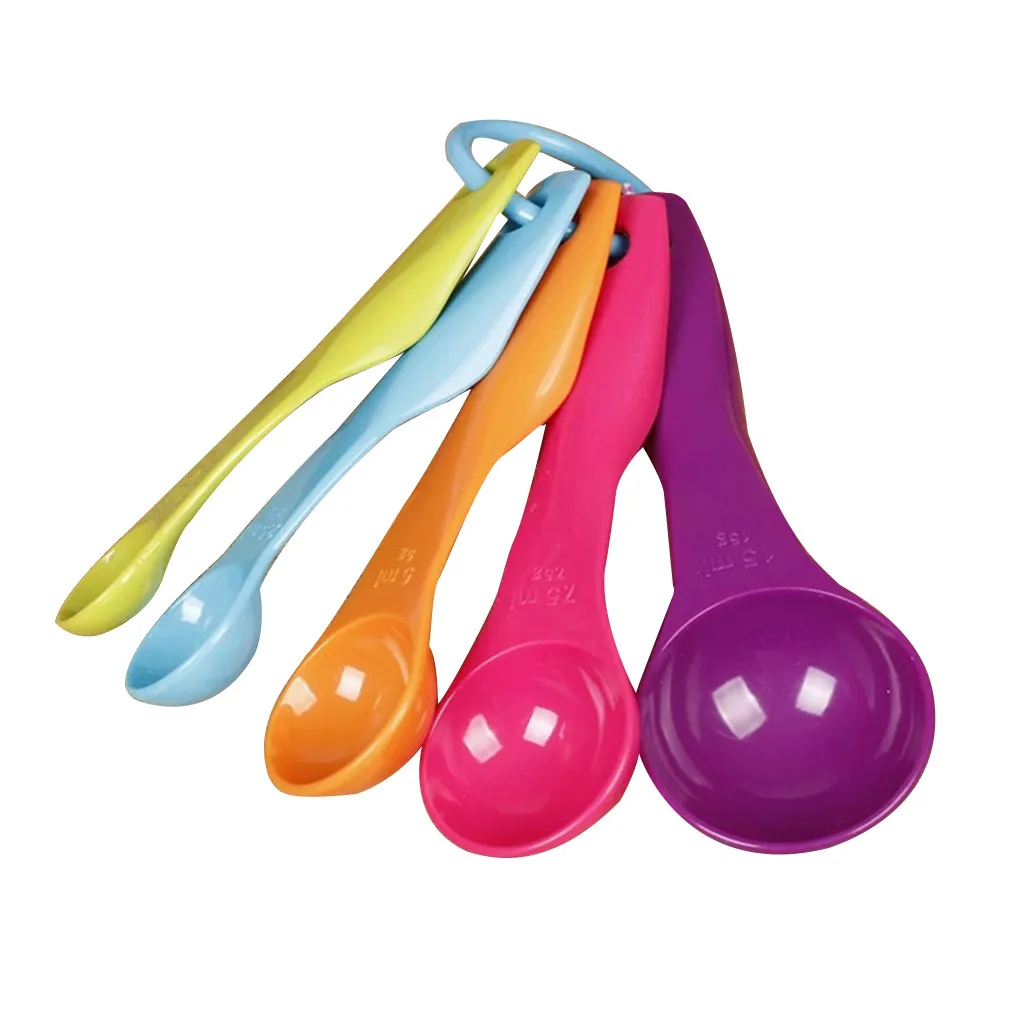 

2021top home decor 5pcs Colorful Measuring Spoons Set Kitchen Tool Utensils Cream