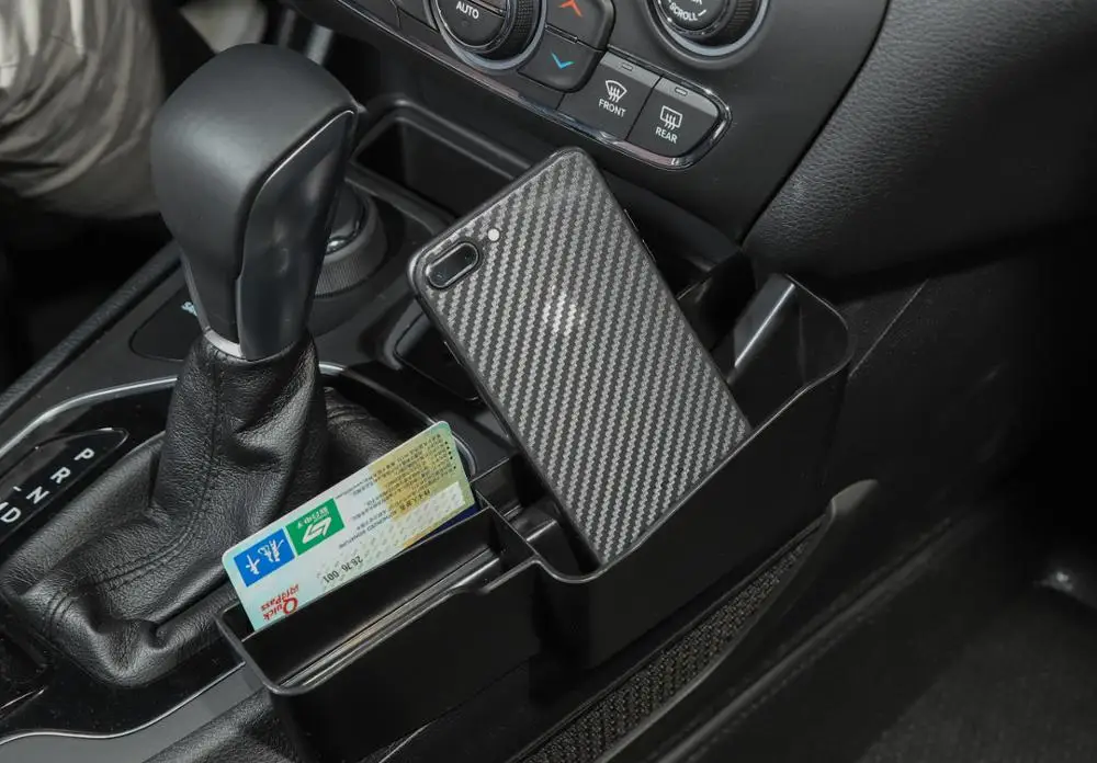 

Car Interior Gear Shift Storage Box for Jeep Cherokee 2014-2019 Side Pocket Organizer ABS Plastic Interior Part Accessories 1Pcs