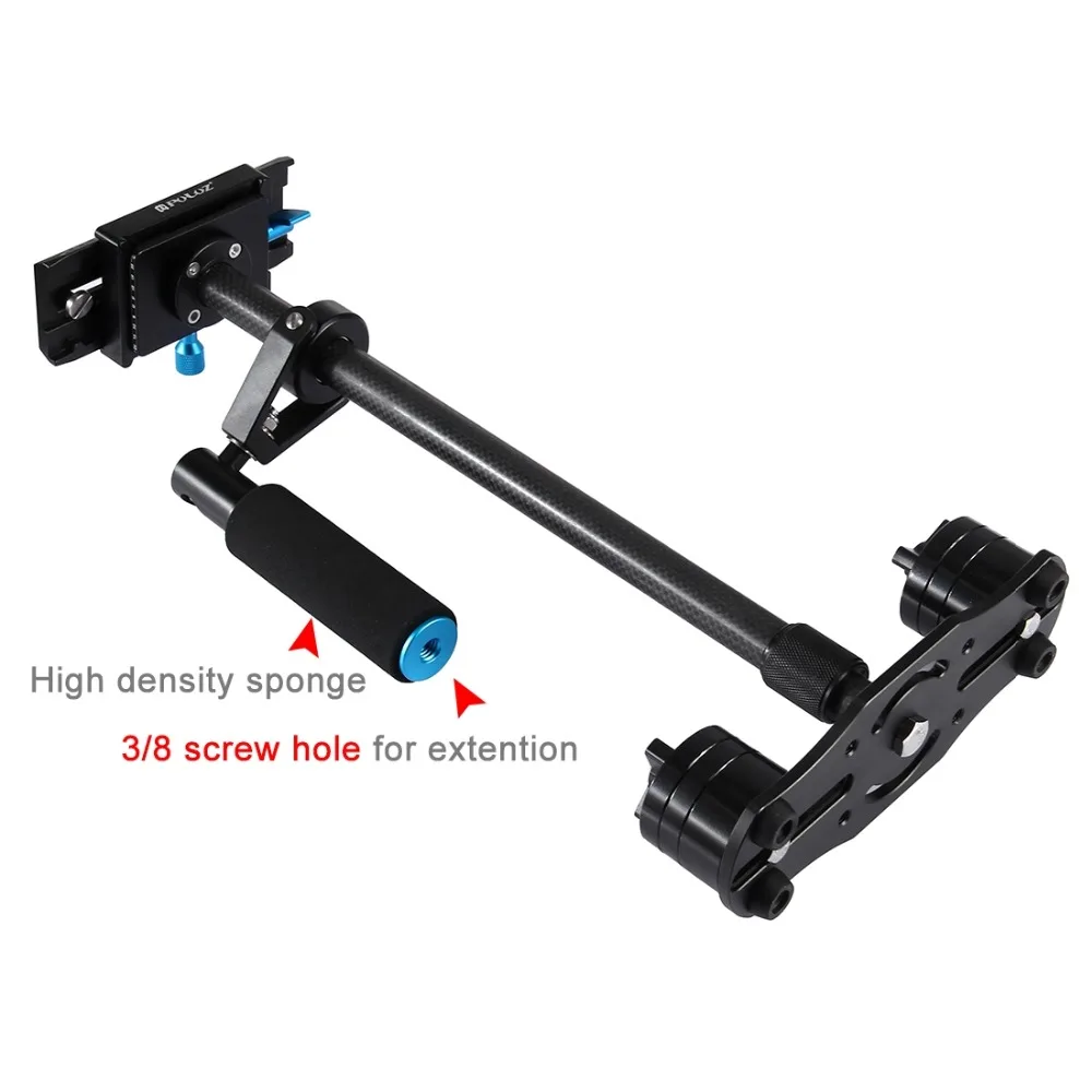 PULUZ Регулируемый S60T для steadycam масштабируемый Ручной Стабилизатор из углеродного волокна для камеры Steadicam для Canon Nikon DSLR camera s