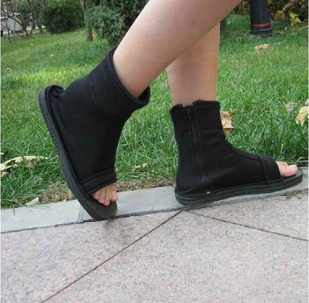 Обувь для косплея Наруто Коноха ботинки в стиле ниндзя обувь kakakahi черные и синие