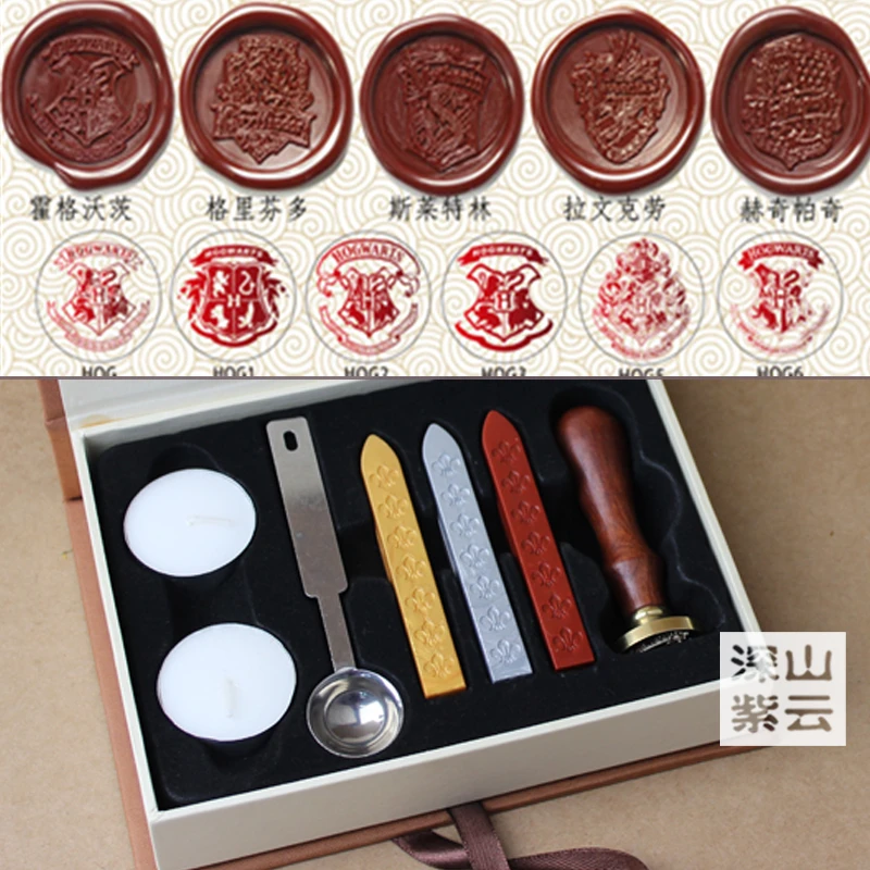 1 комплект новый ретро Гарри Поттер колледж значок уплотнения воск штампы