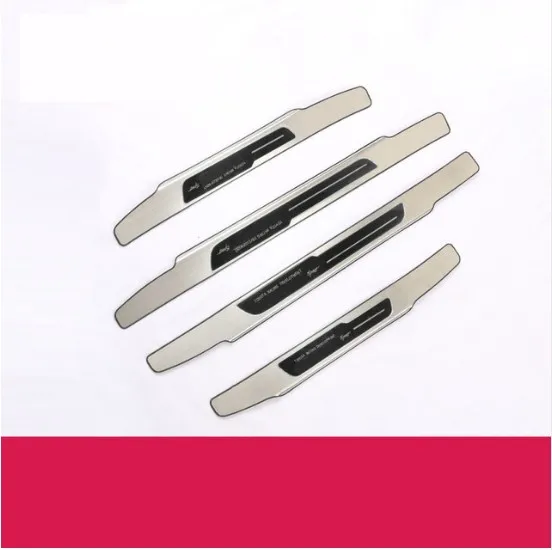 External 4PCS Высококачественная внутренняя внешняя накладка на ступеньку из нержавеющей стали/дверной порог для toyota corolla- Samurai car styling 4 шт - Цвет: External 4PCS