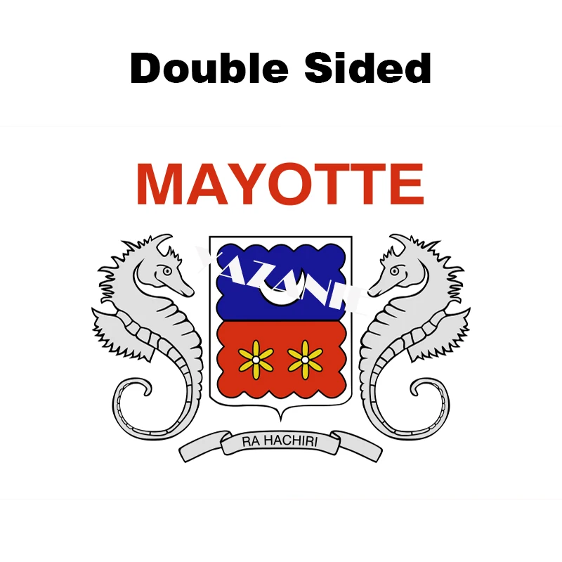 Double Sided YAZANIE Франция Гваделупа Новая Каледония Майотта Святого бартельми южные и Антарктические земли Мартиника французские регионы флаги - Цвет: Double Sided