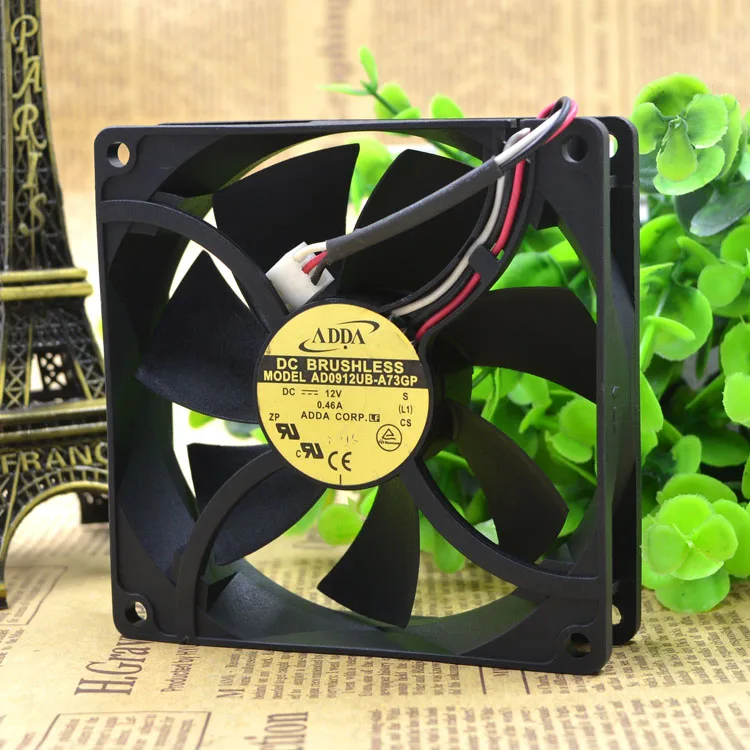 ADDA 9025 12V 0.46A AD0912UB A73GP 9 см/см вентилятор охлаждения 90x90x25mm|cooling fan|cooling fan 12v12v cooling |