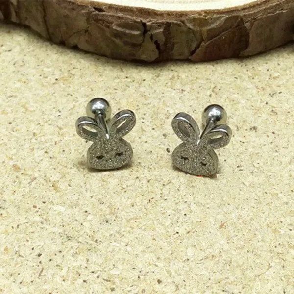 Модные милые серьги в виде животных цвет золото черный нержавеющая сталь