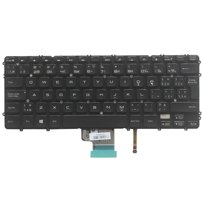 Новая канадская Французская клавиатура для ноутбука Dell Precision M3800 XPS 15 9530 CF с