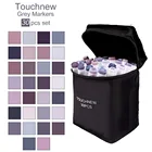 Спиртовые маркеры Touchnew, 30 цветов, маркеры серого цвета, скетч-маркеры, двусторонние спиртовые маркеры с спиртовой основой Манга