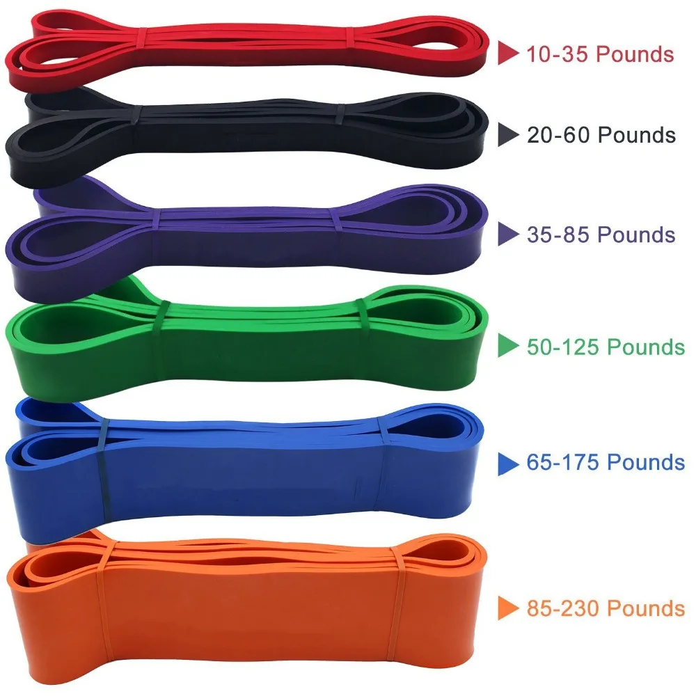 Латекс Stretch Упражнение повязку задняя нога Фитнес эластичные ленты для