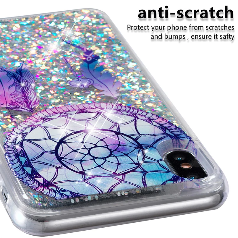 Luxury Bling Soft TPU Cover For Samsung A5 A6 A7 A8 J4 J5 J6 2018 Dynamic S9 S10 Liquid Quicksand Case |